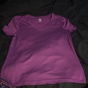 Athletic Works Women's Short Sleeve Purple Tee